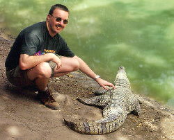 Me with crocodile